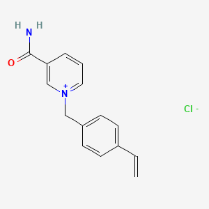 3-Carbamoyl-1-[(4-ethenylphenyl)methyl]pyridin-1-ium chloride