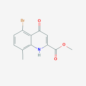 Methyl 5-bromo-8-methyl-4-oxo-1,4-dihydroquinoline-2-carboxylate