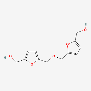 molecular formula C12H14O5 B14638290 [Oxybis(methylenefuran-5,2-diyl)]dimethanol CAS No. 54044-27-8