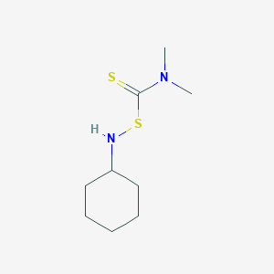 [(Cyclohexylamino)sulfanyl](dimethylamino)methanethione