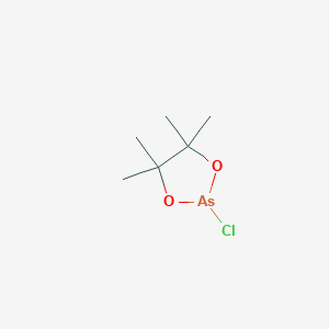 molecular formula C6H12AsClO2 B14638303 2-Chloro-4,4,5,5-tetramethyl-1,3,2-dioxarsolane CAS No. 54128-06-2