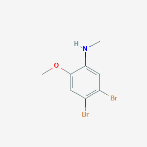 molecular formula C8H9Br2NO B1463832 4,5-二溴-2-甲氧基-N-甲基苯胺 CAS No. 1187386-09-9