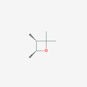 molecular formula C7H14O B14638329 (3S,4R)-2,2,3,4-Tetramethyloxetane CAS No. 54582-13-7