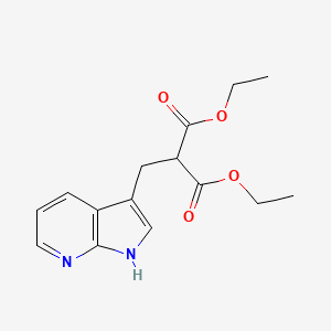 molecular formula C15H18N2O4 B1463833 diethyl 2-((1H-pyrrolo[2,3-b]pyridin-3-yl)methyl)malonate CAS No. 27663-73-6