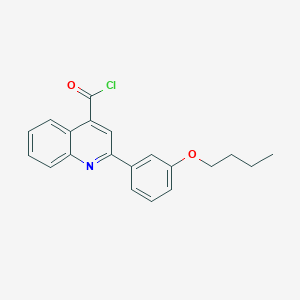 B1463838 2-(3-Butoxyphenyl)quinoline-4-carbonyl chloride CAS No. 1160264-85-6