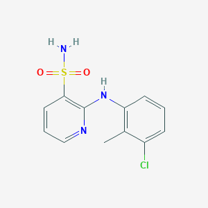 3-Pyridinesulfonamide, 2-[(3-chloro-2-methylphenyl)amino]-