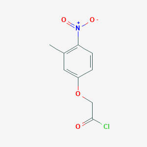 molecular formula C9H8ClNO4 B1463840 (3-甲基-4-硝基苯氧基)乙酰氯 CAS No. 861795-45-1