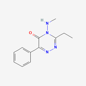 3-Ethyl-4-(methylamino)-6-phenyl-1,2,4-triazin-5(4H)-one