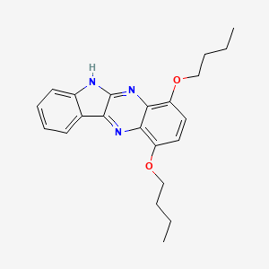 5H-Indolo[2,3-b]quinoxaline, 1,4-dibutoxy-