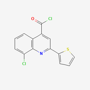 B1463841 8-Chloro-2-(2-thienyl)quinoline-4-carbonyl chloride CAS No. 1160256-77-8