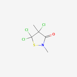 4,5,5-Trichloro-2,4-dimethyl-1,2-thiazolidin-3-one