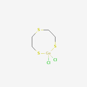 molecular formula C4H8Cl2GeS3 B14638484 2,2-Dichloro-1,3,6,2-trithiagermocane CAS No. 55717-26-5