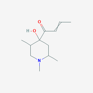 1-(4-Hydroxy-1,2,5-trimethylpiperidin-4-yl)but-2-en-1-one