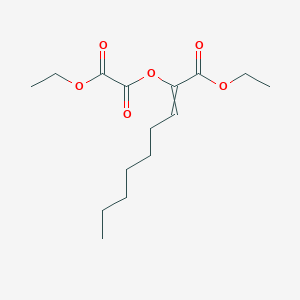 1-Ethoxy-1-oxonon-2-en-2-yl ethyl ethanedioate