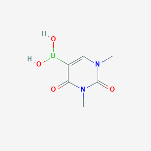 molecular formula C6H9BN2O4 B1463867 (1,3-Dimethyl-2,4-dioxo-1,2,3,4-tetrahydropyrimidin-5-yl)boronic acid CAS No. 223418-73-3