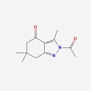 2-Acetyl-3,6,6-trimethyl-5,7-dihydroindazol-4-one