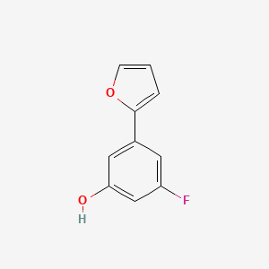 molecular formula C10H7FO2 B1463869 3-氟-5-(呋喃-2-基)苯酚 CAS No. 1261996-61-5