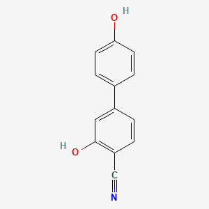 molecular formula C13H9NO2 B1463870 2-Cyano-5-(4-hydroxyphenyl)phenol CAS No. 1261973-36-7