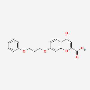 4-Oxo-7-(3-phenoxypropoxy)-4H-1-benzopyran-2-carboxylic acid