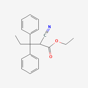 Ethyl 2-cyano-3,3-diphenylpentanoate