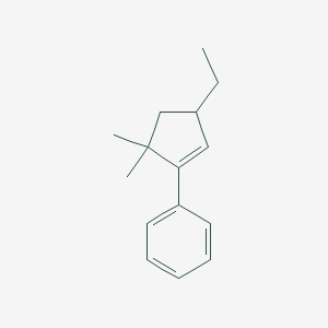 (3-Ethyl-5,5-dimethylcyclopent-1-en-1-yl)benzene