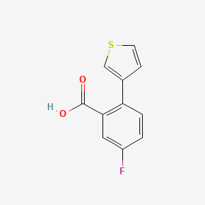 molecular formula C11H7FO2S B1463884 5-Fluoro-2-(thiophen-3-YL)benzoic acid CAS No. 1261937-45-4