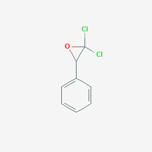 molecular formula C8H6Cl2O B14638854 2,2-Dichloro-3-phenyloxirane CAS No. 54376-20-4