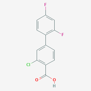 molecular formula C13H7ClF2O2 B1463886 2-Chloro-4-(2,4-difluorophenyl)benzoic acid CAS No. 505082-89-3