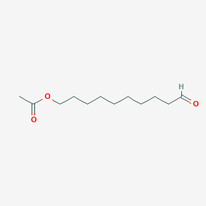 molecular formula C12H22O3 B14638941 10-Acetoxydecanal CAS No. 53463-69-7