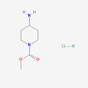 molecular formula C7H15ClN2O2 B1463896 Methyl 4-aminopiperidine-1-carboxylate hydrochloride CAS No. 1187160-88-8
