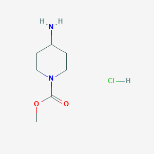 molecular formula C7H15ClN2O2 B1463896 Chlorhydrate de 4-aminopipéridine-1-carboxylate de méthyle CAS No. 1187160-88-8