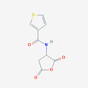 molecular formula C9H7NO4S B1463898 N-(2,5-Dioxotetrahydro-3-furanyl)-3-thiophenecarboxamide CAS No. 1269443-80-2