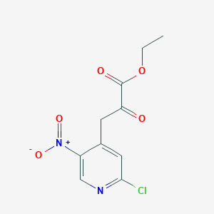 molecular formula C10H9ClN2O5 B1463902 Ethyl 3-(2-chloro-5-nitropyridin-4-YL)-2-oxopropanoate CAS No. 800401-66-5