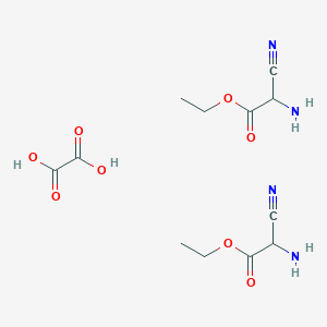 molecular formula C12H18N4O8 B1463906 Ethyl 2-amino-2-cyanoacetate hemioxalate CAS No. 75470-88-1