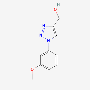 molecular formula C10H11N3O2 B1463909 [1-(3-methoxyphenyl)-1H-1,2,3-triazol-4-yl]methanol CAS No. 1126635-79-7