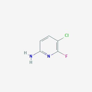 molecular formula C5H4ClFN2 B1463910 5-Chloro-6-fluoropyridin-2-amine CAS No. 1378595-22-2