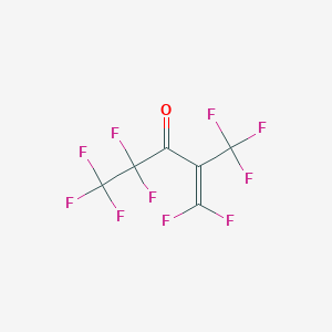 molecular formula C6F10O B14639106 1,1,4,4,5,5,5-Heptafluoro-2-(trifluoromethyl)pent-1-en-3-one CAS No. 54376-59-9