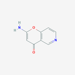 molecular formula C8H6N2O2 B14639109 4H-Pyrano[3,2-c]pyridin-4-one, 2-amino- CAS No. 55055-33-9