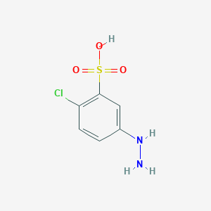 2-Chloro-5-hydrazinylbenzenesulfonic acid