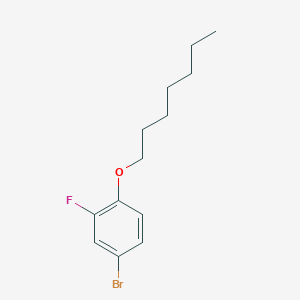 4-Bromo-2-fluoro-1-(heptyloxy)benzene