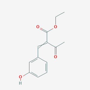 molecular formula C13H14O4 B14639161 Ethyl 2-[(3-hydroxyphenyl)methylidene]-3-oxobutanoate CAS No. 51985-14-9