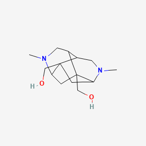 B1463917 Octahydro-2,6-dimethyl-3,8:4,7-dimethano-2,6-naphthyridine-4,8-dimethanol CAS No. 64119-88-6