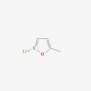 molecular formula C5H5LiO B14639174 Lithium, (5-methyl-2-furanyl)- CAS No. 54783-53-8