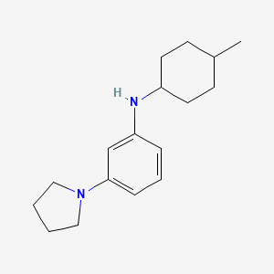 molecular formula C17H26N2 B1463918 N-(4-甲基环己基)-3-(吡咯烷-1-基)苯胺 CAS No. 1183061-32-6