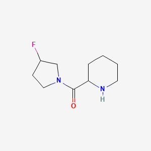 molecular formula C10H17FN2O B1463921 2-(3-氟吡咯烷-1-羰基)哌啶 CAS No. 136725-42-3