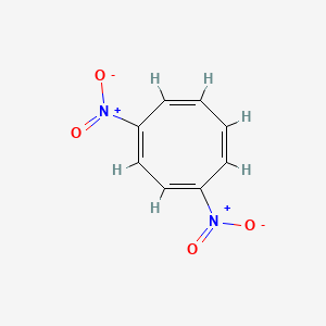 molecular formula C8H6N2O4 B14639211 1,4-Dinitrocyclooctatetraene CAS No. 54755-18-9