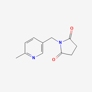 2,5-Pyrrolidinedione, 1-[(6-methyl-3-pyridinyl)methyl]-