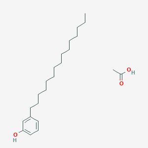 Acetic acid;3-pentadecylphenol