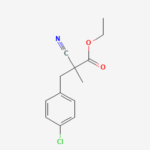 Ethyl 4-chloro-alpha-cyano-alpha-methylbenzenepropanoate