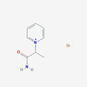 molecular formula C8H11BrN2O B14639274 1-(1-Amino-1-oxopropan-2-yl)pyridin-1-ium bromide CAS No. 54638-46-9